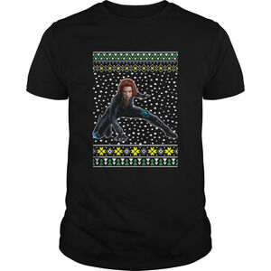 Black Widow Ugly Christmas Shirt